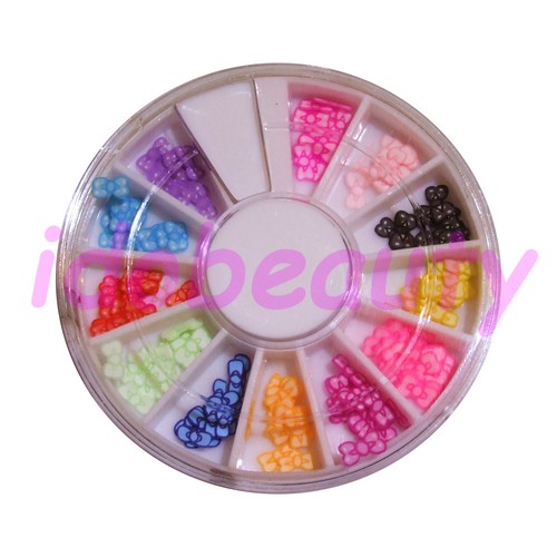 Fimo papillon mix nail art - fimo,