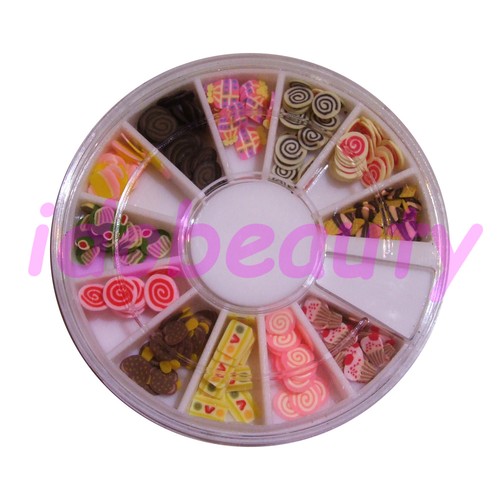 Fimo dessert mix nail art - fimo,